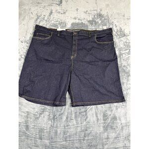 Mens HB Continuous Comfort Denim Shorts 58L Stretch Waistband Relaxed Fit Dark